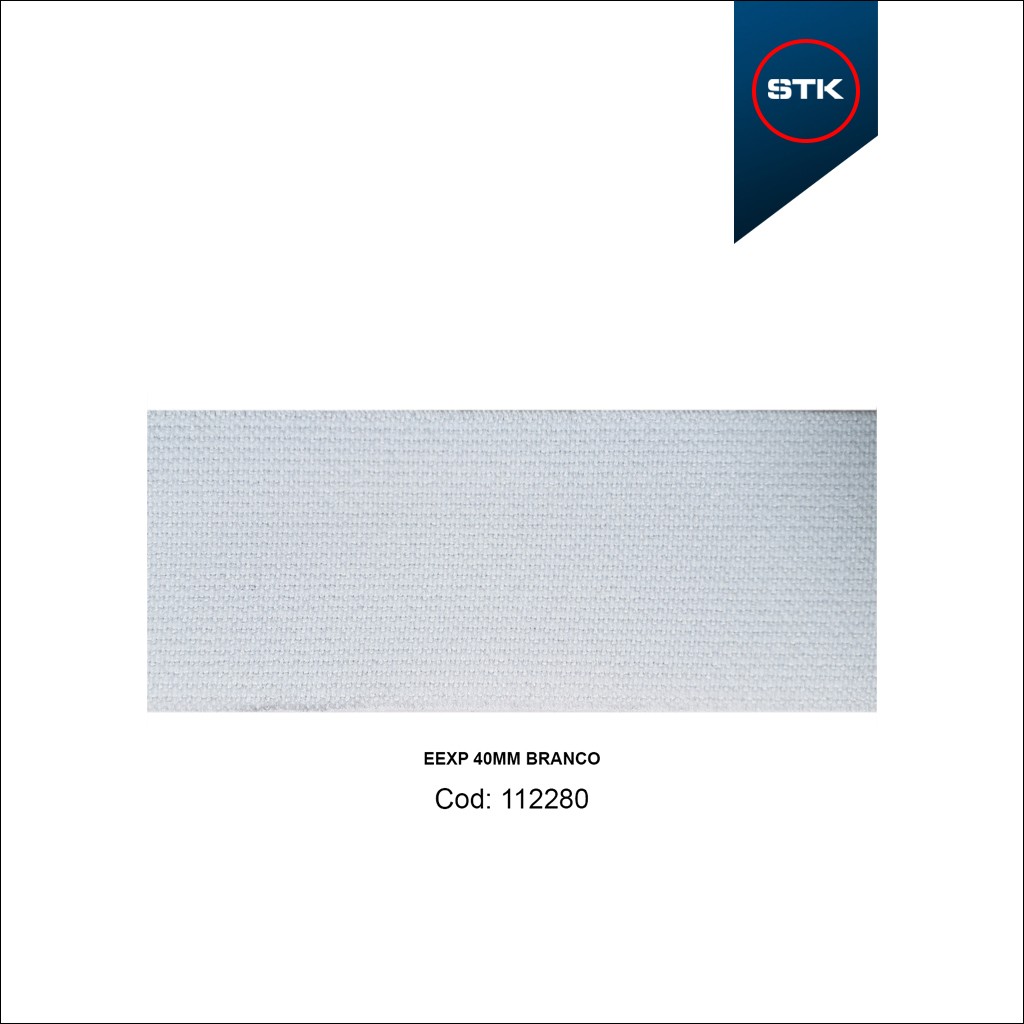 ELÁSTICO STK 156 EXPORTAÇÃO 40MM BRANCO