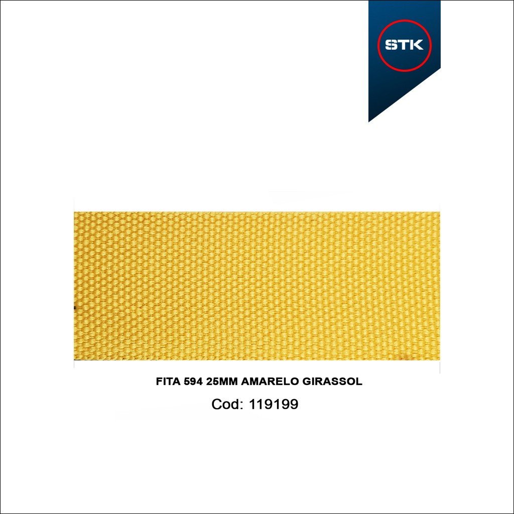 FITA 594 25MM AMARELO GIRASSOL