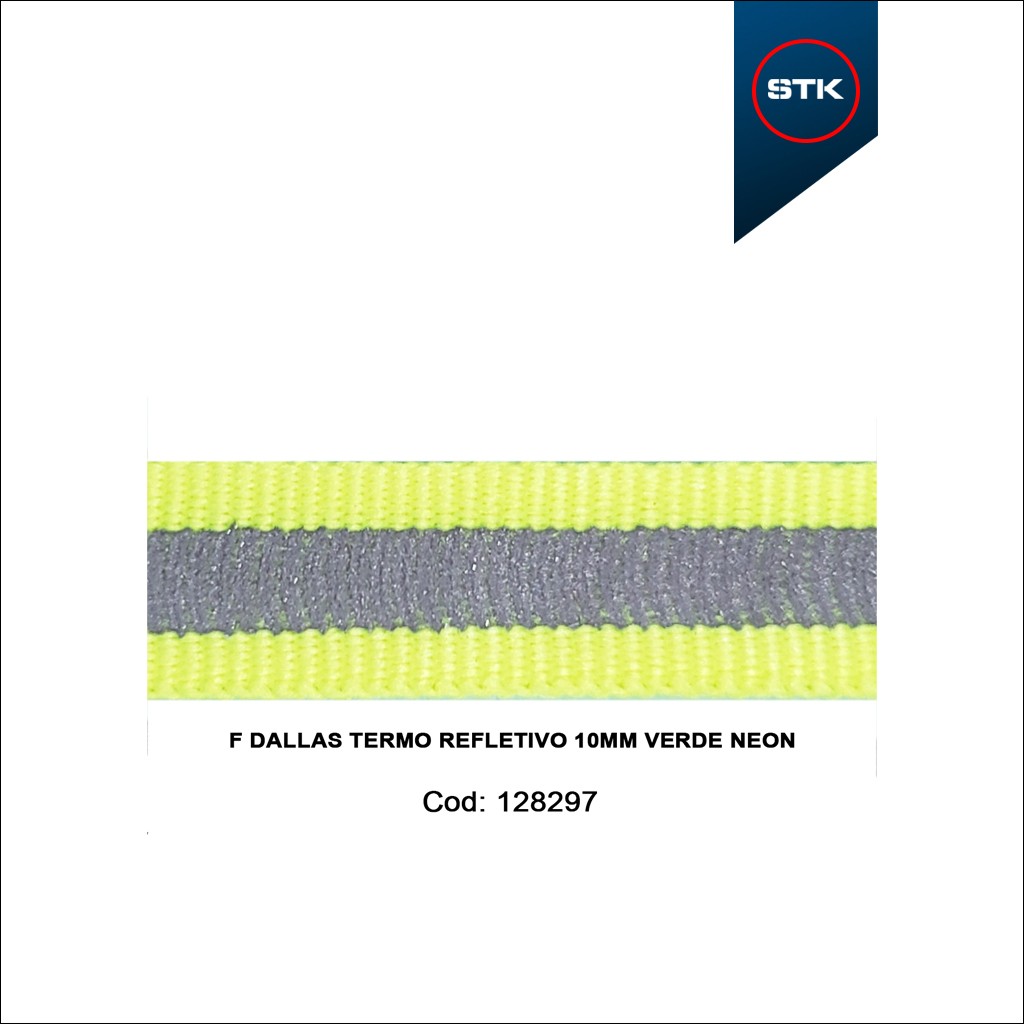 FITA DALLAS TERMO REFLETIVO 10MM VERDE NEON