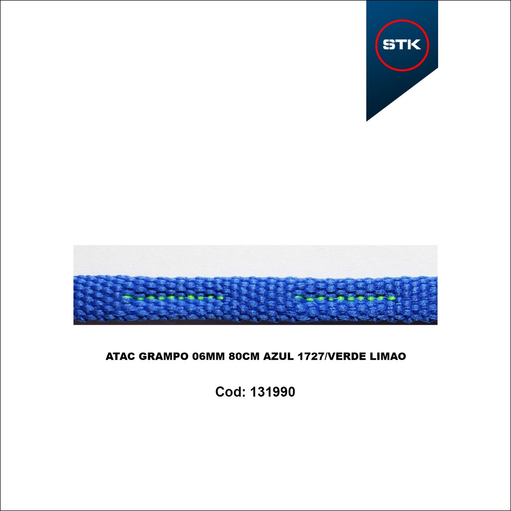 ATACADOR STK 695 GRAMPO 06MM 80CM AZUL 1727 / VERDE LIMÃO