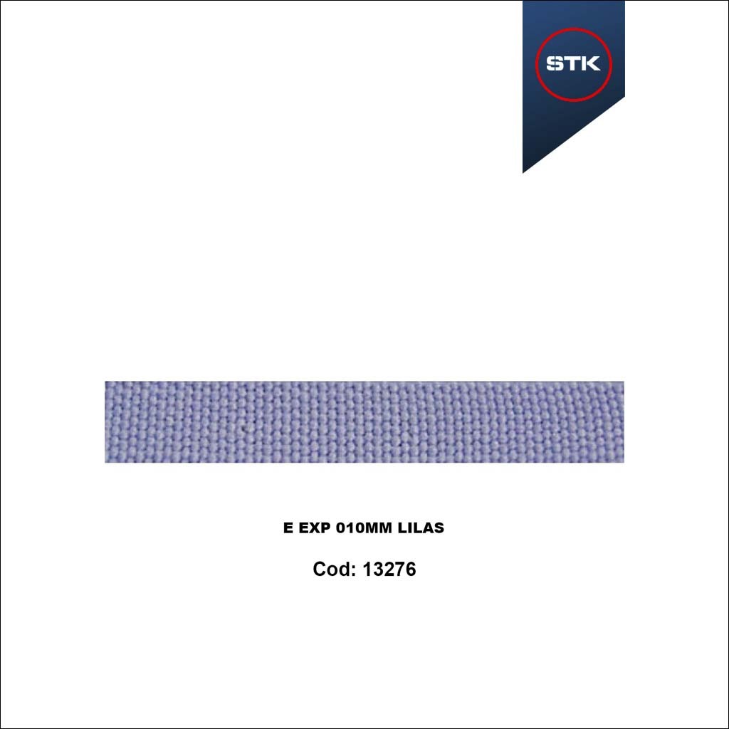 ELÁSTICO STK 156 EXPORTAÇÃO 10MM LILAS