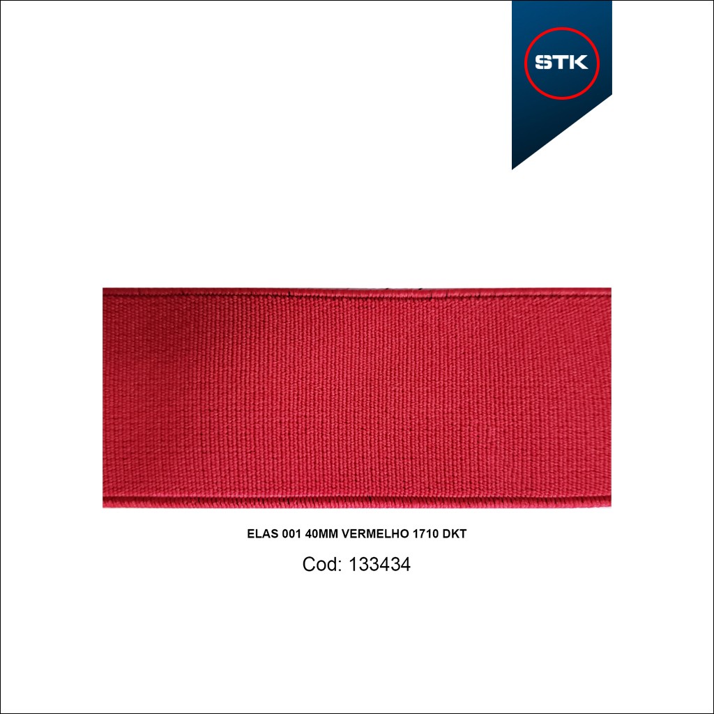 ELÁSTICO STK 168 001 40MM VERMELHO 1710