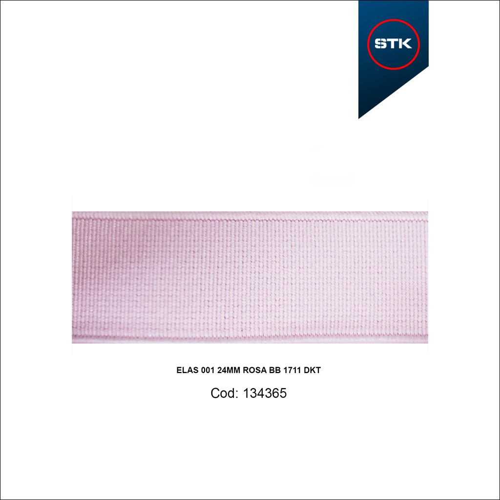 ELÁSTICO STK 168 001 24MM ROSA BB 1711