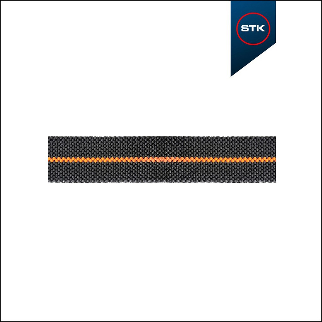 ELÁSTICO STK 1367 40MM PRETO / LARANJA