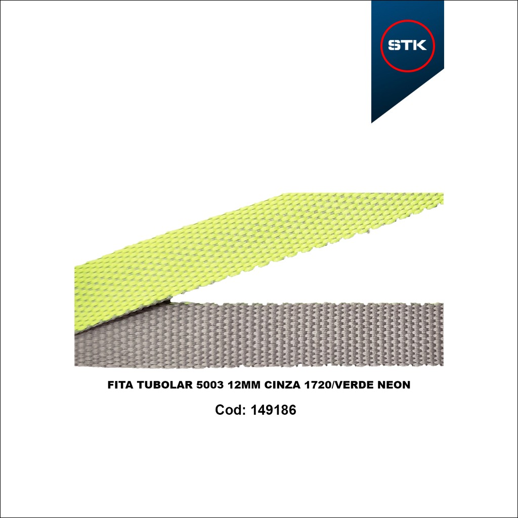 FITA TUBOLAR 5003 12MM 1720 / VERDE NEON