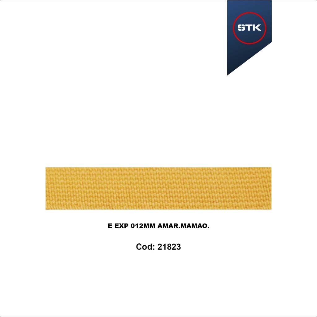 ELÁSTICO STK 156 EXPORTAÇÃO 12MM AMARELO MAMAO