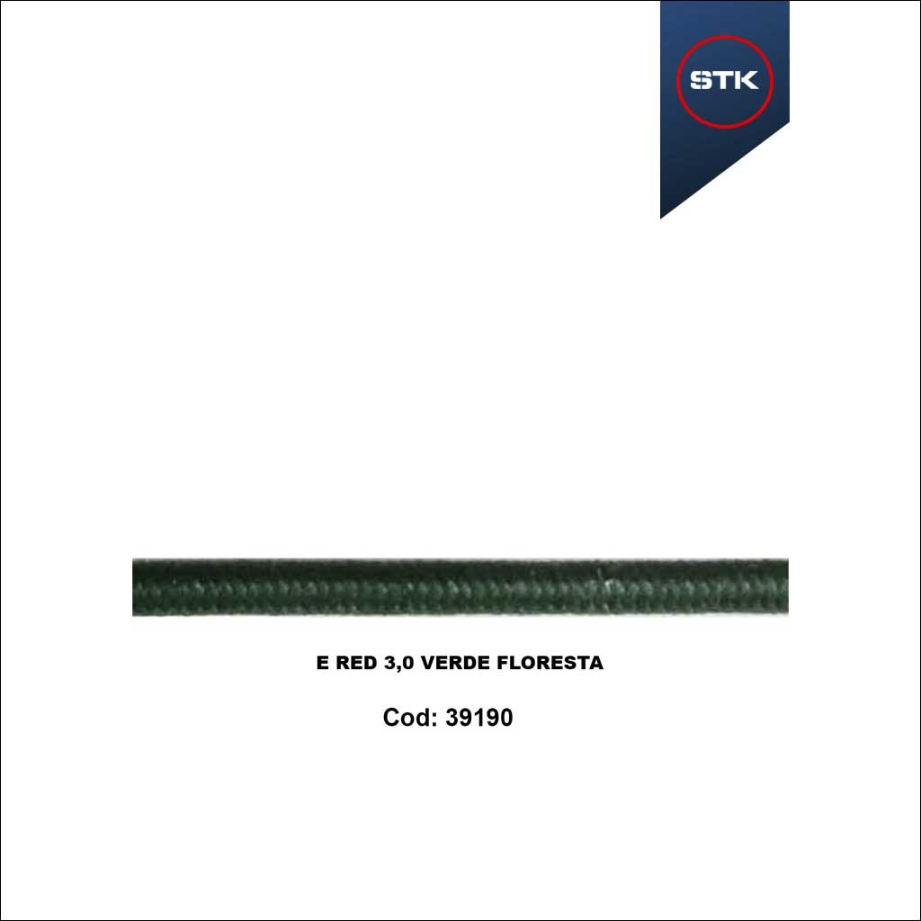 ELÁSTICO STK 183 RED 03MM VERDE FLORESTA